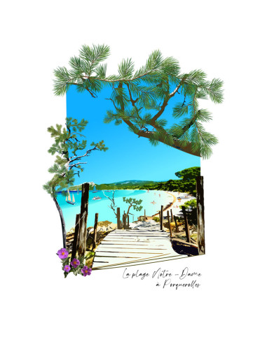 Tote-Bag Plage Notre-Dame à Porquerolles