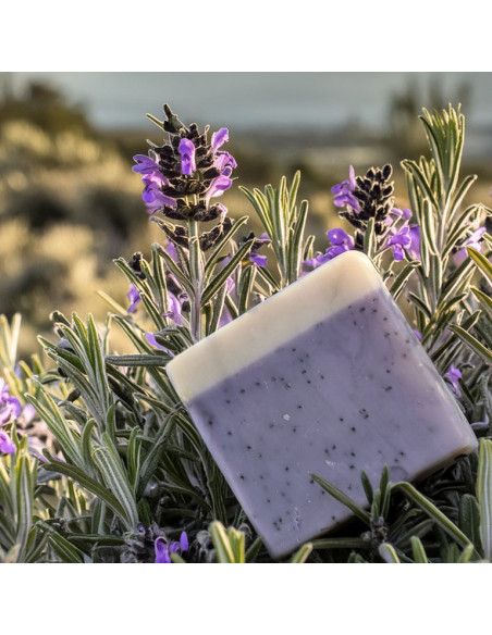 Savons naturels lavande : pavot • Collaboration avec la Savonnerie du Baou
